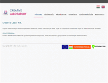 Tablet Screenshot of creativelab.hu